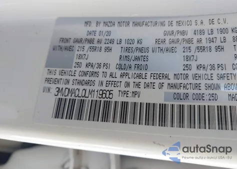 2020 Mazda Cx-30 Select Package from USA, damaged, VIN 3MVDMACL0LM119605